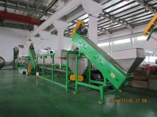 押しつぶす300kg/h、500kg/h、1000kg/h HDPEびんおよび洗濯機