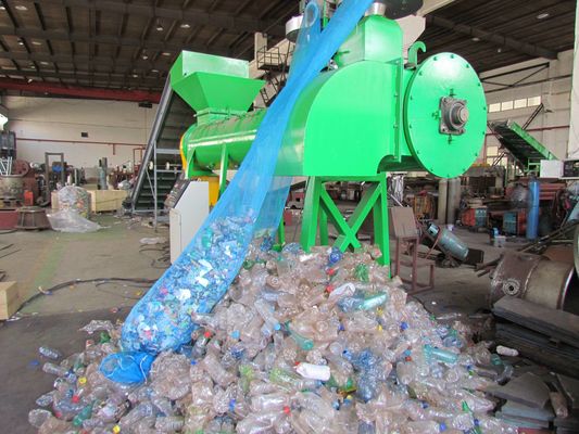 プラスチックびんのラベルの除去剤、ペット プラスチック リサイクル機械、機械、機械をリサイクルする水差しをリサイクルするペットびん
