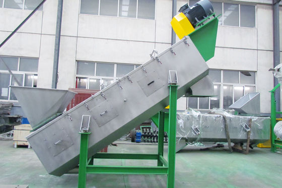 1500KG/H高速摩擦洗濯機、sS304プラスチック リサイクル機械ライン