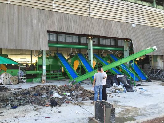 編まれる3段階は機械をリサイクルするプラスチック フィルムを袋に入れる