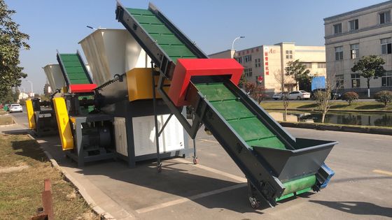 45kw 4pcsは刃繊維のプラスチック シュレッダー機械を修理した